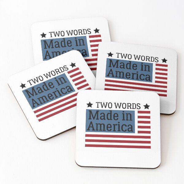 Item preview, TWO WORDS MADE IN AMERICA  designed and sold by Raiko-art.