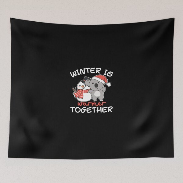 Item preview, Koala Winter Is Warmer Together Snowman Snow Long Sleeve T-Shirt designed and sold by BurgmeierDrake.