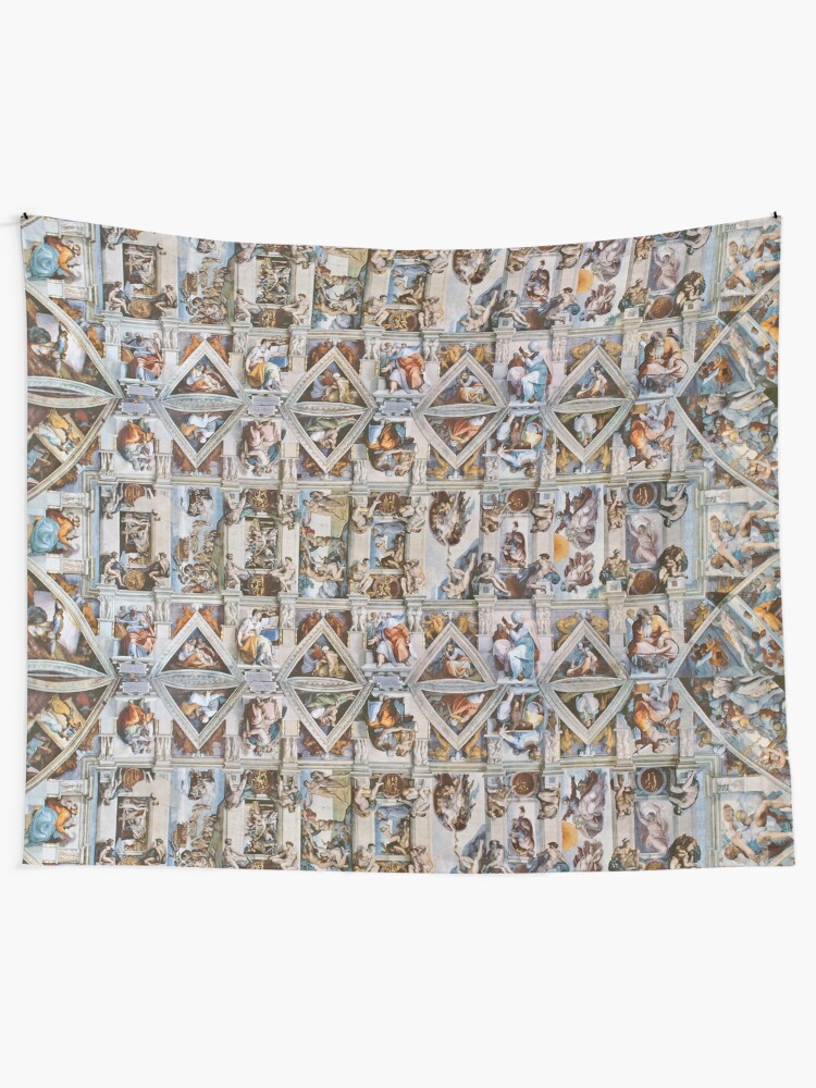 Alternate view of Michaelangelo - Sistine Chapel Ceiling Tapestry