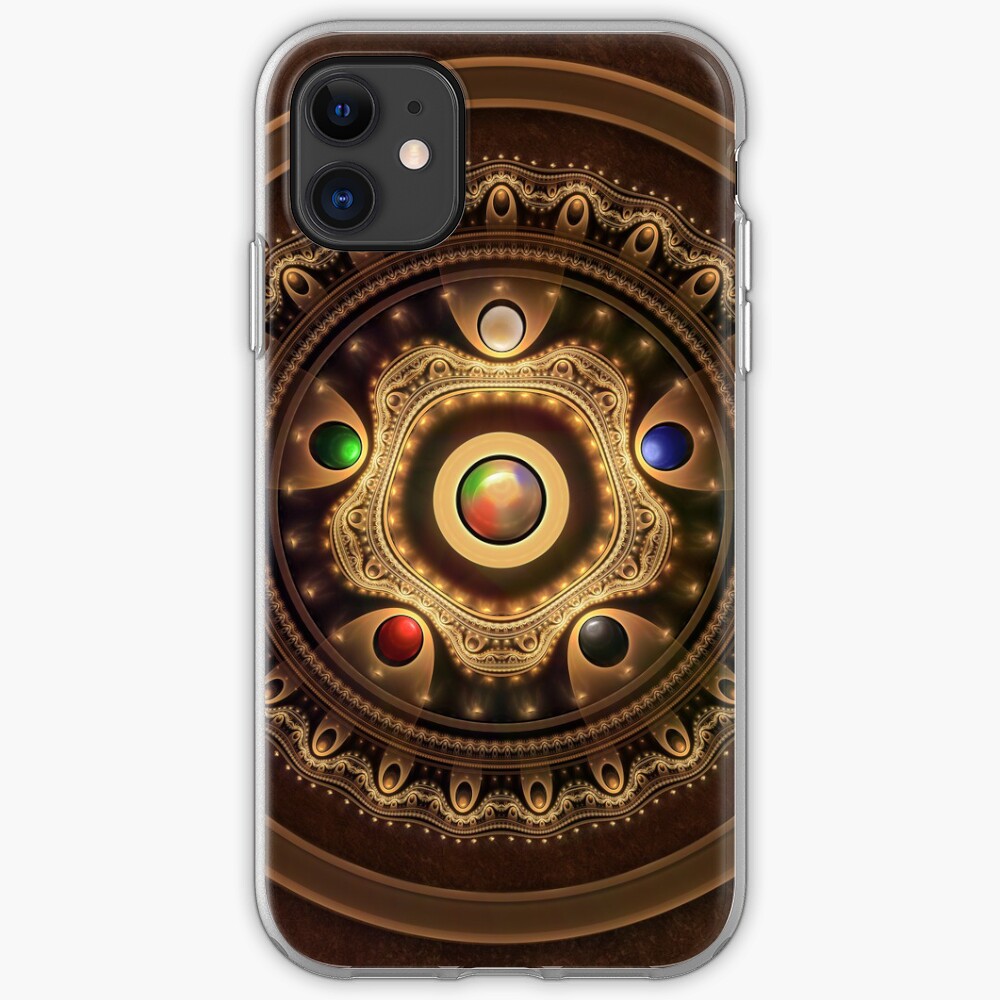 Beautiful Corded Leather Turquoise Fractal Bangles iphone 11 case Beautiful Corded Leather Turquoise Fractal Bangles iphone 11 case