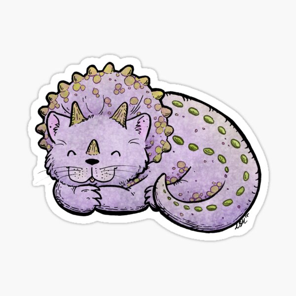 Tricerakitten Sticker