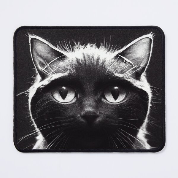 Item preview, Black cat portrait designed and sold by AnimalArtPhotos.