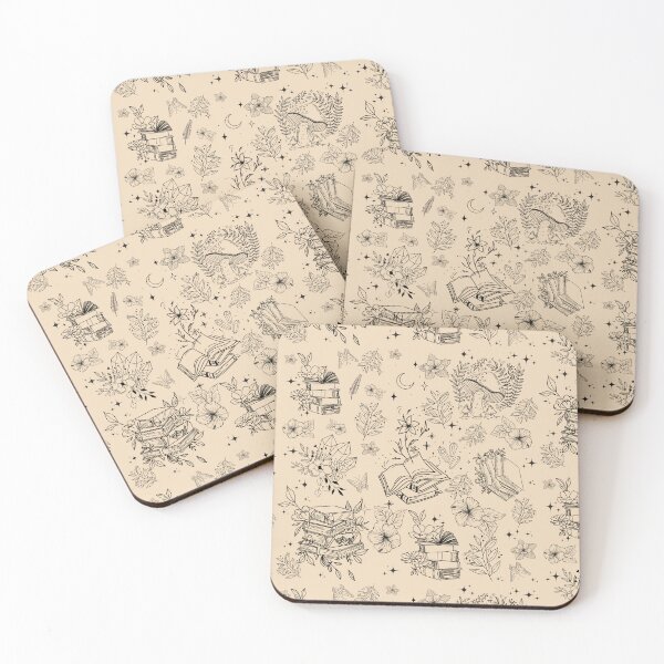 Item preview, Flowery Books And Tea Pattern designed and sold by Vimbuy.