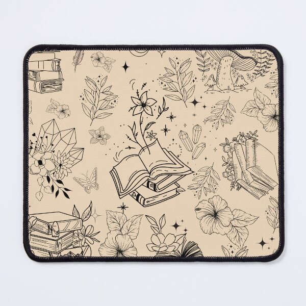 Item preview, Flowery Books And Tea Pattern designed and sold by Vimbuy.
