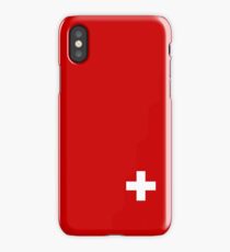 Swiss Flag - I Love Switzerland - White Cross T-Shirt iPhone Case