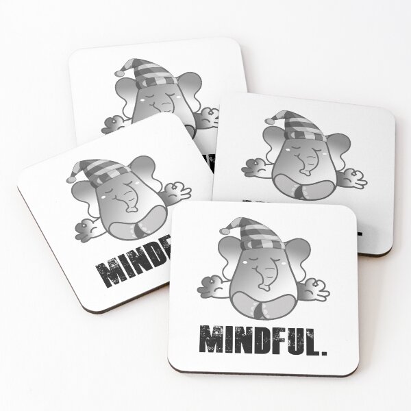 Item preview, Cute Elephant Teaching Mindfulness Meditation designed and sold by my-green-gecko.
