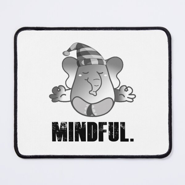 Item preview, Cute Elephant Teaching Mindfulness Meditation designed and sold by my-green-gecko.