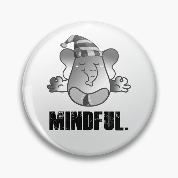 Item preview, Cute Elephant Teaching Mindfulness Meditation designed and sold by my-green-gecko.