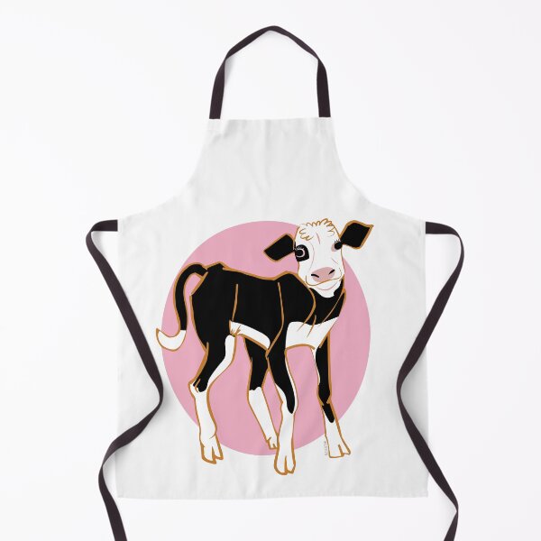 Item preview, Black and White Calf in pink designed and sold by belettelepink.