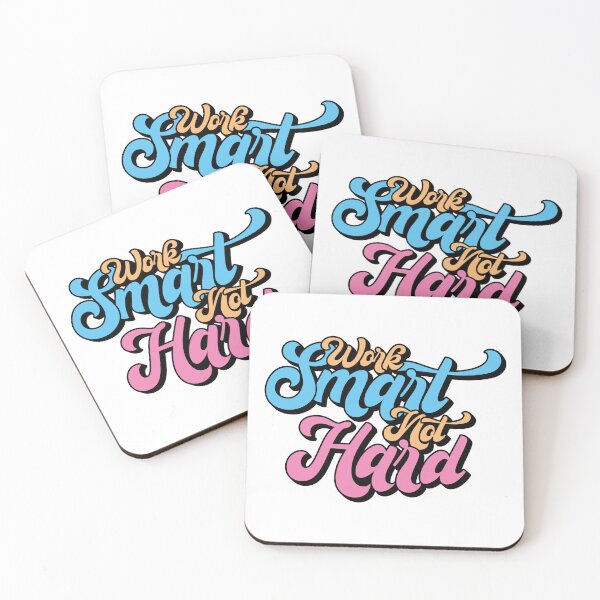 Item preview, Cute Work Smart Not Hard Motivational Saying designed and sold by CrossVersion.