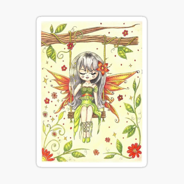 Fairy Swing by Tina Sticker