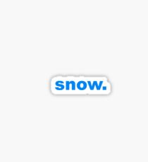 Snow Sticker