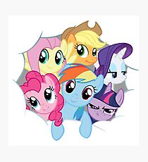 Mane Six Break Out! Photographic Print