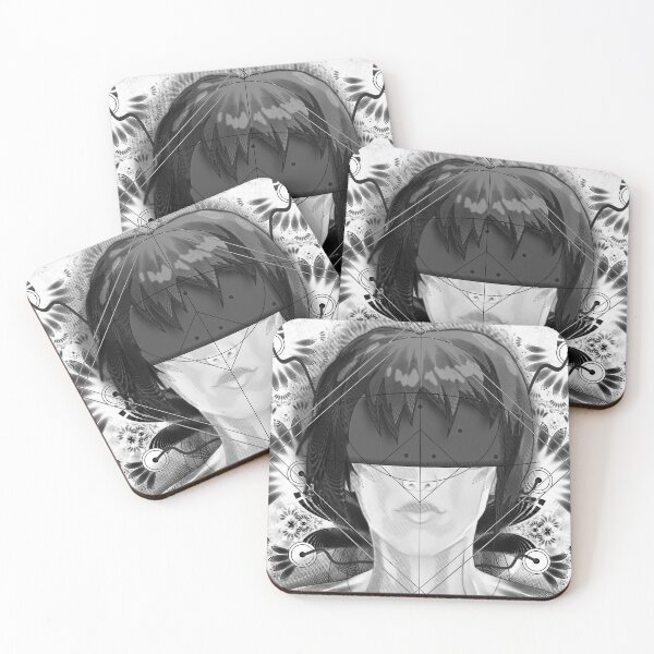 Item preview, Beautiful Fractal Feathers for Major Motoko in Black and White designed and sold by San Jaya Prime.