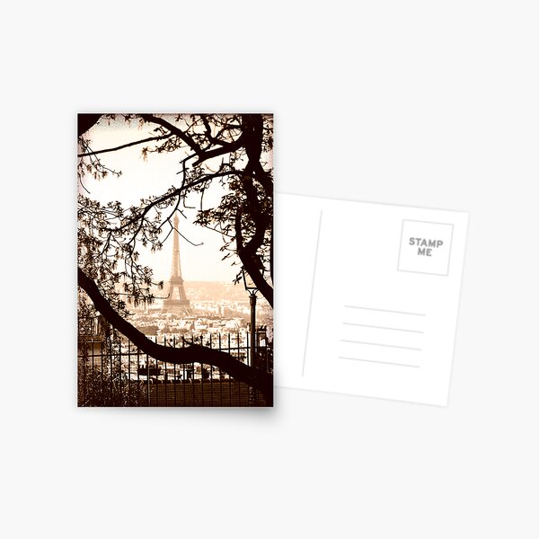 Paris Skyline from Sacre Coeur Postcard