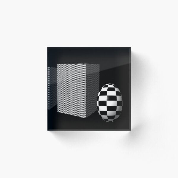 Boxes and Spheres Acrylic Block