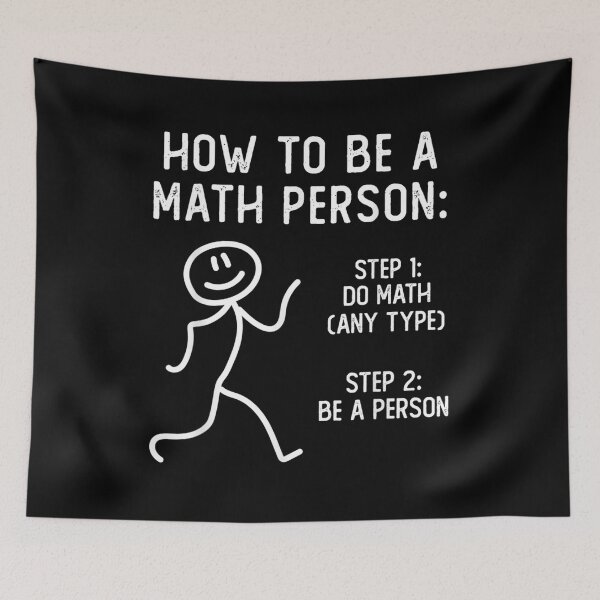Item preview, How To Be A Math Person designed and sold by TheBestArt2022.