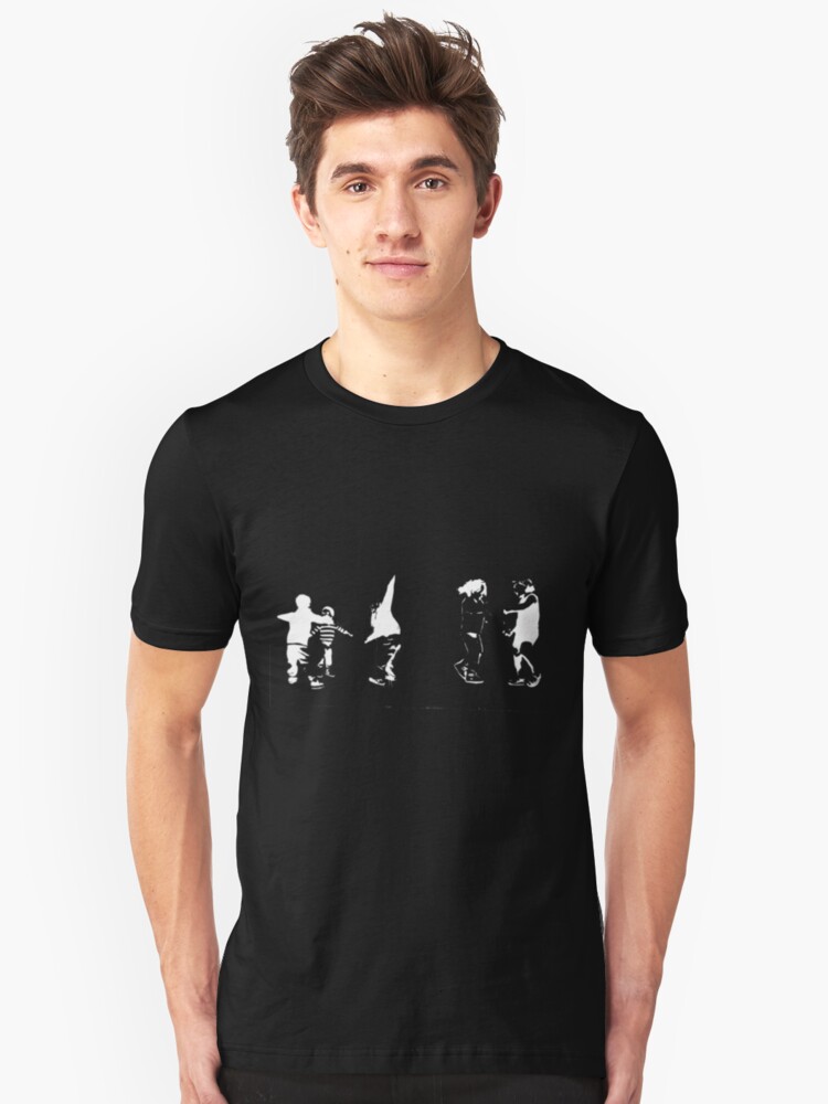 Alternate view of Children Playing On Dark Slim Fit T-Shirt