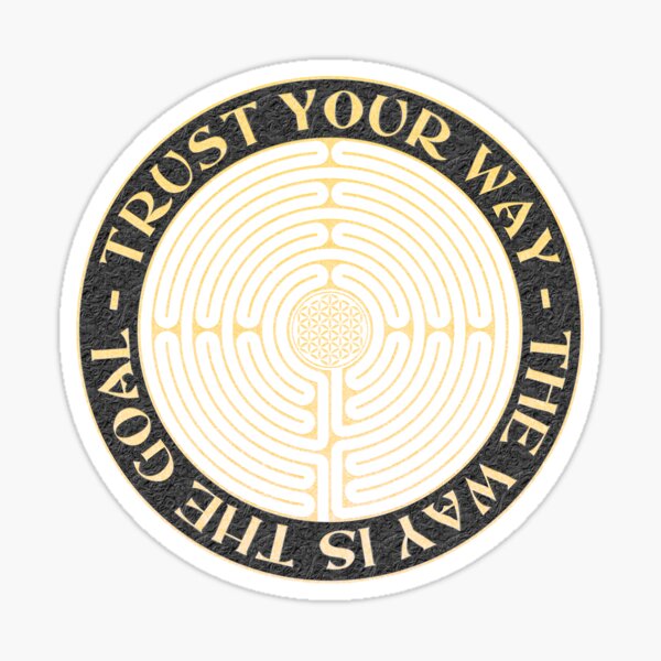 Chartres Labyrinth - Blume des Lebens 1 Sticker