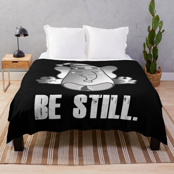 Item preview, Cute Elephant Teaching Meditation - Be Still designed and sold by my-green-gecko.