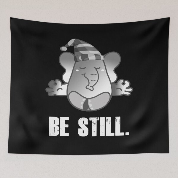 Item preview, Cute Elephant Teaching Meditation - Be Still designed and sold by my-green-gecko.