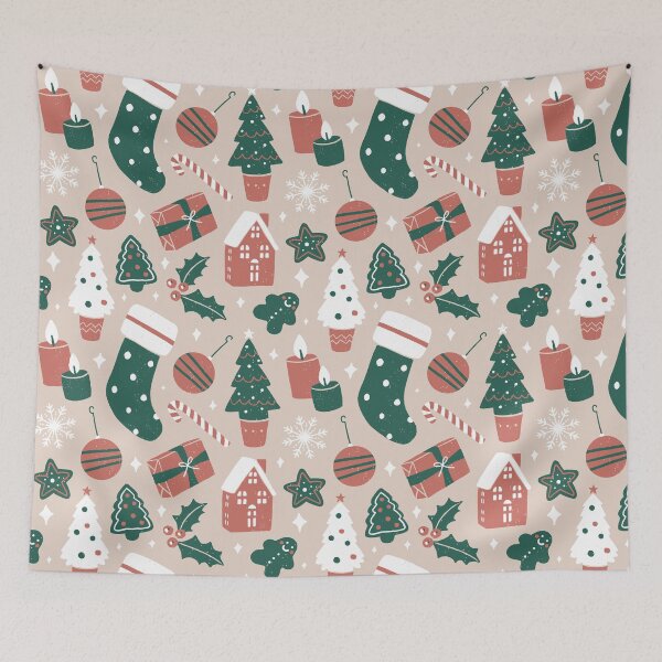 Item preview, Christmas Cheer - Beige designed and sold by CircusCreative.
