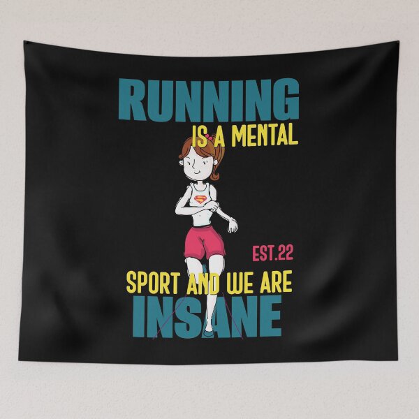 Item preview, RUNNING IS MENTAL SPORT AND WE ARE INSANE designed and sold by GAADesignz.
