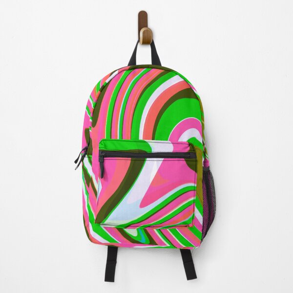 Item preview, Hot Pink, Neon Pink, Green, Pink and Green Tones and White Marble Pattern Design designed and sold by theprintedclub.