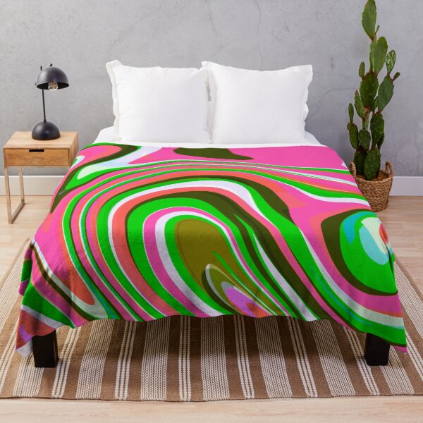 Item preview, Hot Pink, Neon Pink, Green, Pink and Green Tones and White Marble Pattern Design designed and sold by theprintedclub.