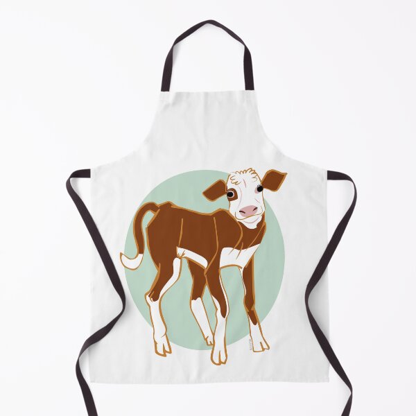 Item preview, Red and White Calf in turquoise designed and sold by belettelepink.