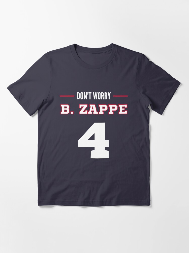 Youth Bailey Zappe New England Patriots Name & Number Logo T-Shirt