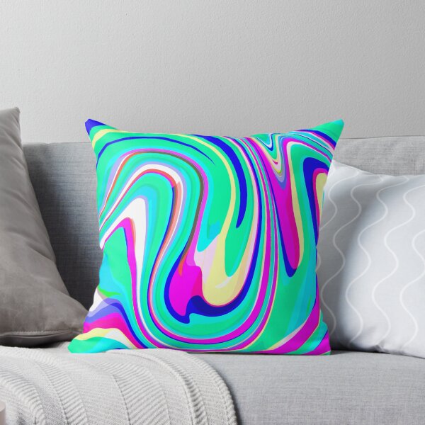 Item preview, Neon Blue, Neon Pink, Mint Green, Dark Blue and White Marble Pattern Design designed and sold by theprintedclub.