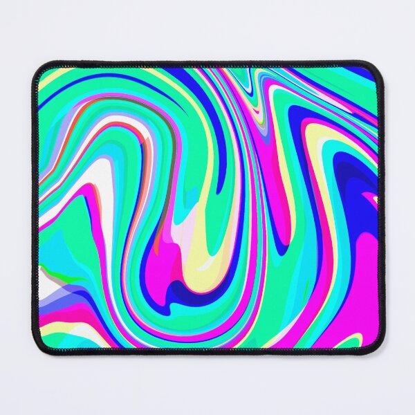 Item preview, Neon Blue, Neon Pink, Mint Green, Dark Blue and White Marble Pattern Design designed and sold by theprintedclub.