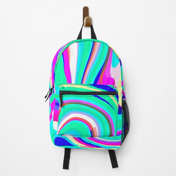 Item preview, Neon Blue, Neon Pink, Mint Green, Dark Blue and White Marble Pattern Design designed and sold by theprintedclub.