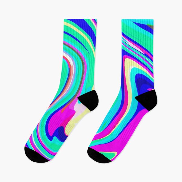 Item preview, Neon Blue, Neon Pink, Mint Green, Dark Blue and White Marble Pattern Design designed and sold by theprintedclub.