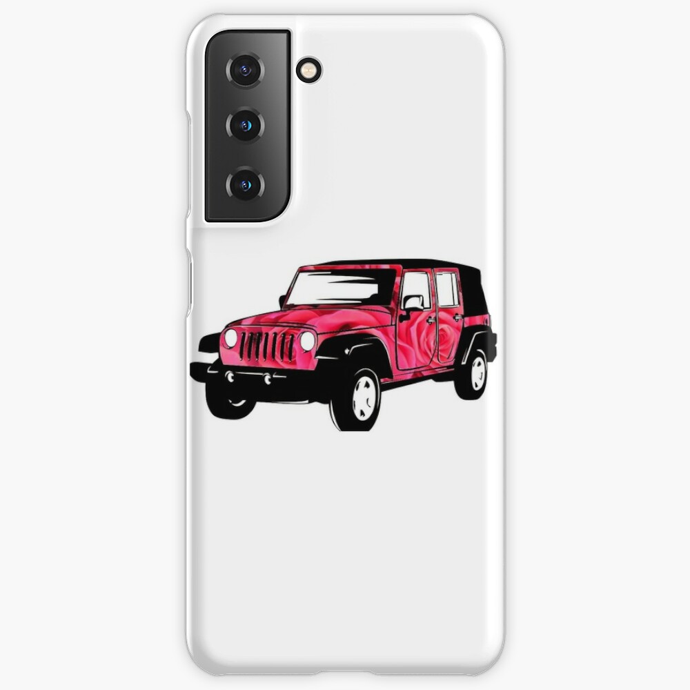 Rose Design on a Jeep Wrangler Sticker