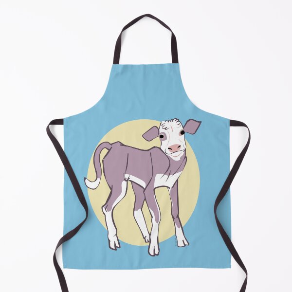 Item preview, Violet and White Calf in yellow designed and sold by belettelepink.