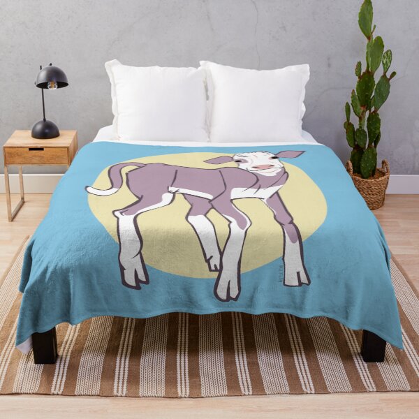 Item preview, Violet and White Calf in yellow designed and sold by belettelepink.