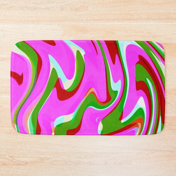 Item preview, Neon Pink, Red, Green, Baby Blue and White Marble Pattern Design designed and sold by theprintedclub.