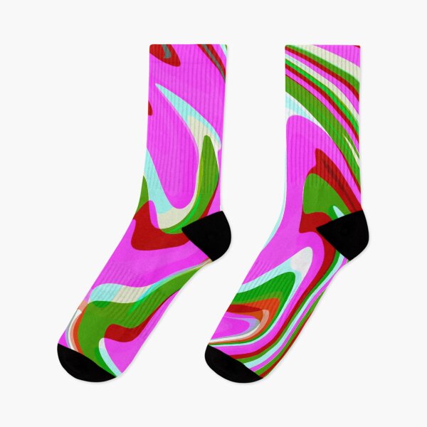 Item preview, Neon Pink, Red, Green, Baby Blue and White Marble Pattern Design designed and sold by theprintedclub.