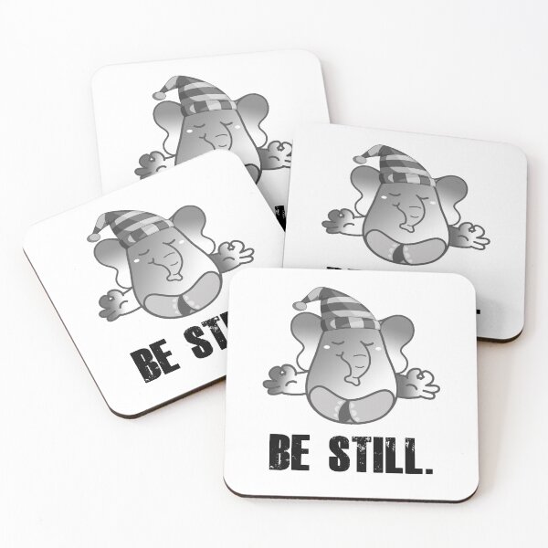 Item preview, Cute Elephant Teaching Meditation - Be Still designed and sold by my-green-gecko.