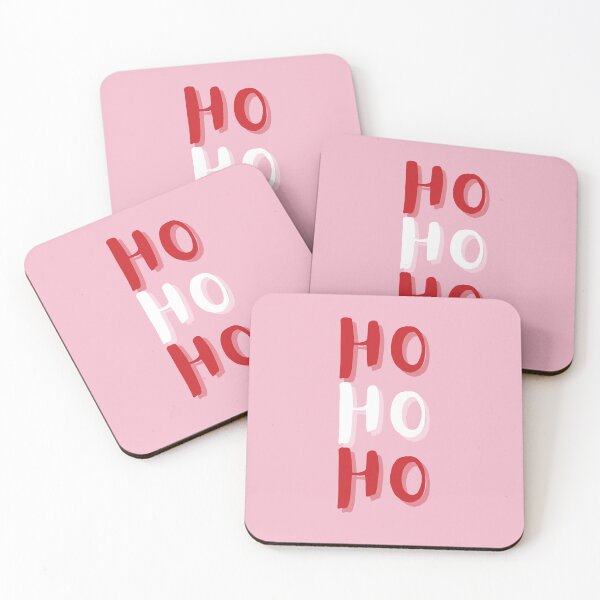 Item preview, Pink Ho Ho Ho Christmas, Pink Christmas Art, Holiday Season Decor designed and sold by Magic Love Art Print.