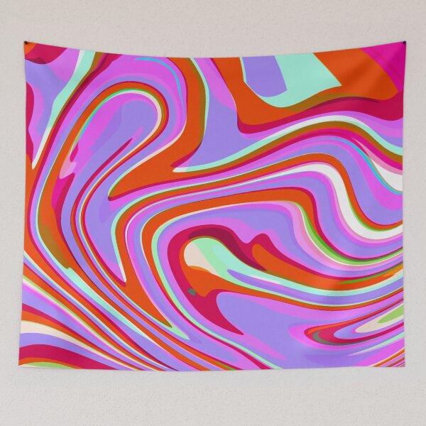 Item preview, Orange, Red, Lilac, Purple, Pink, Baby Blue and White Marble Pattern Design designed and sold by theprintedclub.