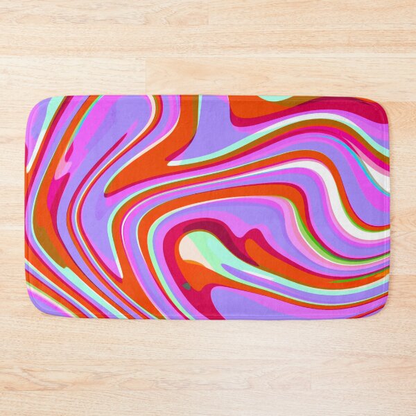 Item preview, Orange, Red, Lilac, Purple, Pink, Baby Blue and White Marble Pattern Design designed and sold by theprintedclub.