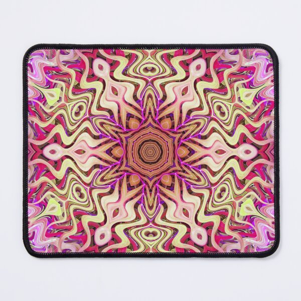 Item preview, Boho Vibes Abstract Kaleidoscope Maximalism Hippie Style Eclectic Mix of Lilac Pink Cream 14 of 16 designed and sold by Beachy.