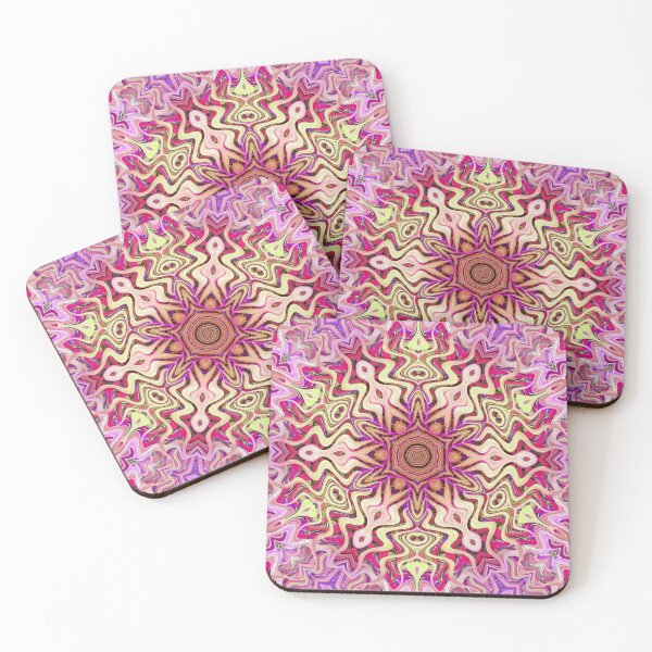 Item preview, Boho Vibes Abstract Kaleidoscope Maximalism Hippie Style Eclectic Mix of Lilac Pink Cream 14 of 16 designed and sold by Beachy.