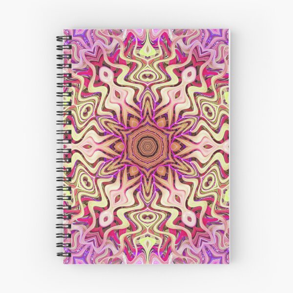 Item preview, Boho Vibes Abstract Kaleidoscope Maximalism Hippie Style Eclectic Mix of Lilac Pink Cream 14 of 16 designed and sold by Beachy.