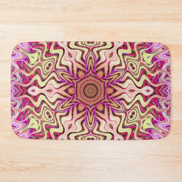 Item preview, Boho Vibes Abstract Kaleidoscope Maximalism Hippie Style Eclectic Mix of Lilac Pink Cream 14 of 16 designed and sold by Beachy.