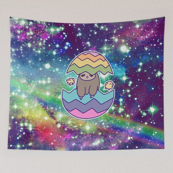 Item preview, Easter Egg Sloth - Rainbow Space designed and sold by SaradaBoru.