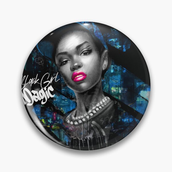 Item preview, Urban black woman digital painting designed and sold by Feez Designs.